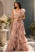 Blush Ruffle Lehenga Set